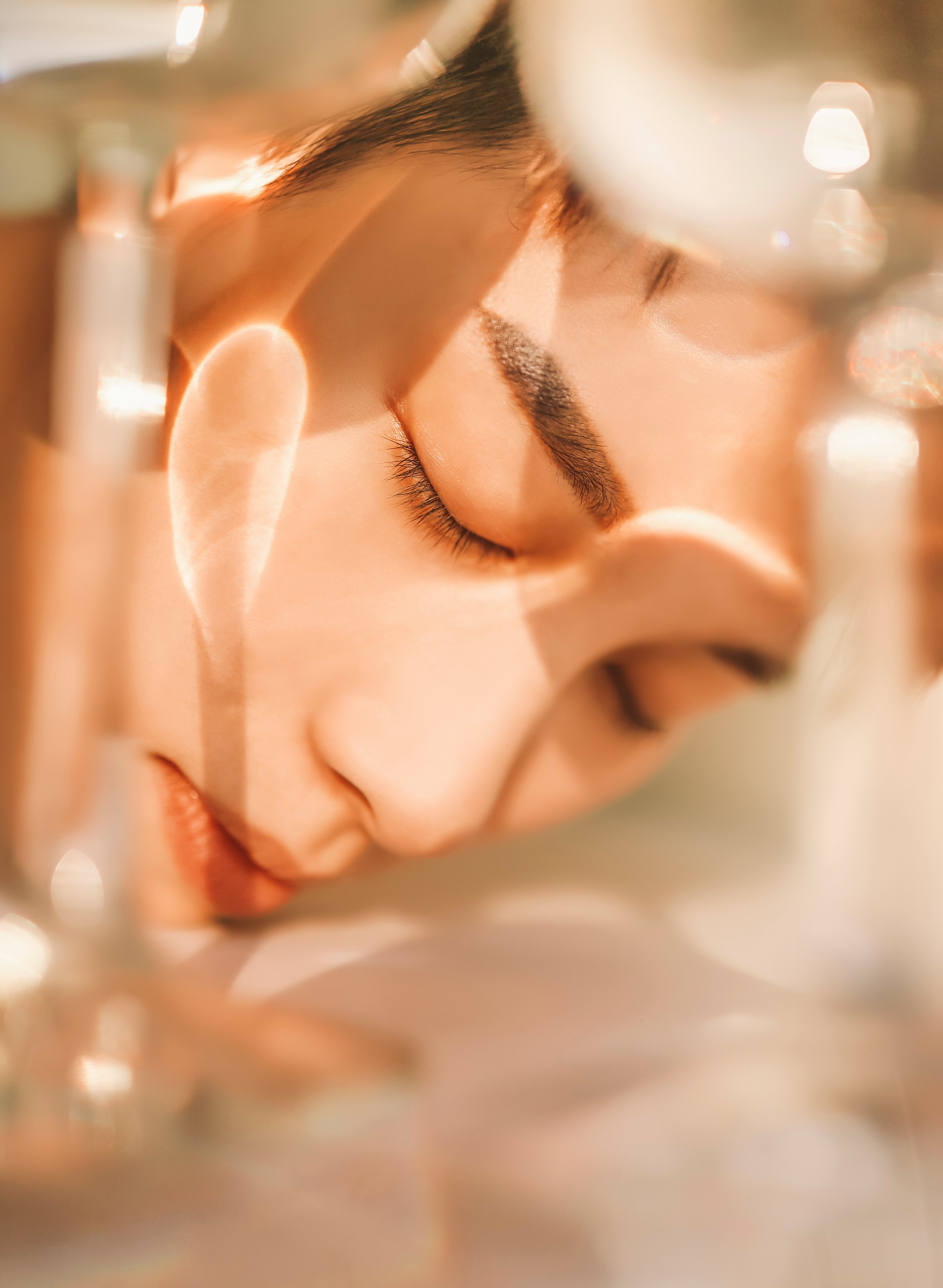 Studio makeup session